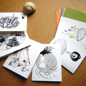 Set of 6 Cards 4" x 6" (Blank)