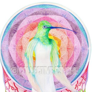 Hummingbird of Light - 4&quot; x 6&quot; Blank Card
