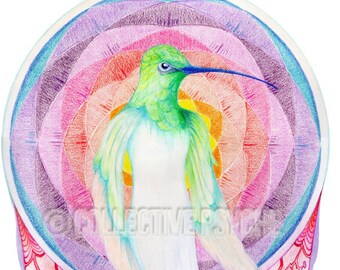 Hummingbird of Light - 4" x 6" Blank Card
