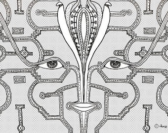 Eyes in the Dark - 4" x 6" Blank Card
