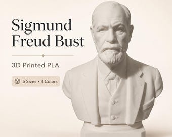 Arte de fans del busto de Sigmund Freud - Impresión 3D en PLA