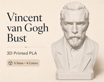 Arte de fans del busto de Van Gogh - Impresión 3D en PLA