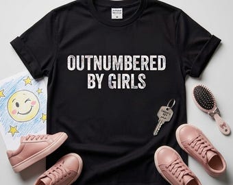Camiseta "Superados en número por chicas" - PNG