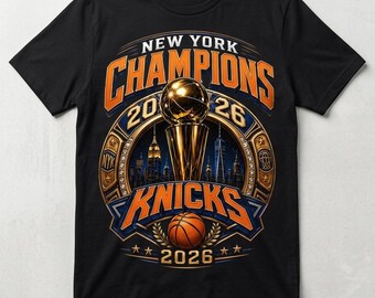 Camiseta de los New York Knicks campeones de baloncesto 2026, camiseta de los New York Knicks campeones de la NBA 2026 - PNG