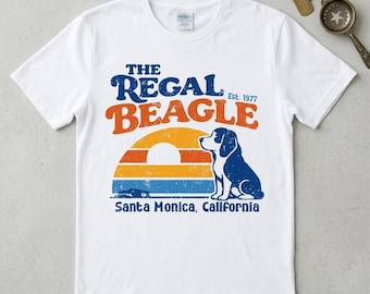 Vintage The Regal Beagle Est 1977 Santa Monica Kalifornien T-shirt - Digital Produkt