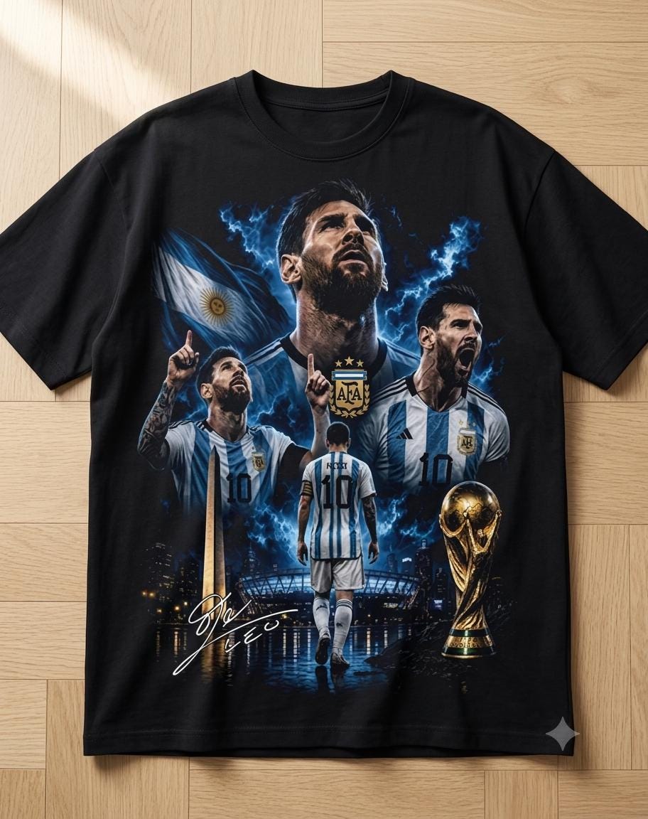 Leo Messi Tshirt - Etsy