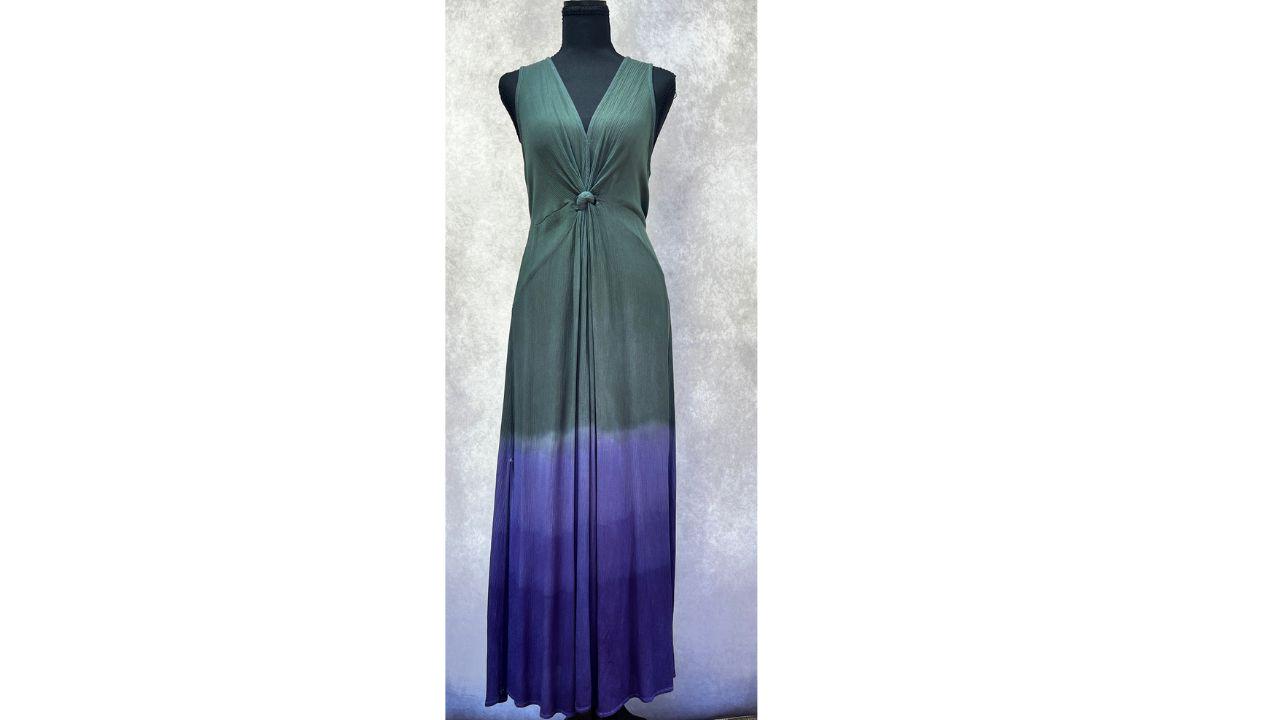 blue and green long dress SEVEN WONDERS Longina Maxi Dress Green main image 1