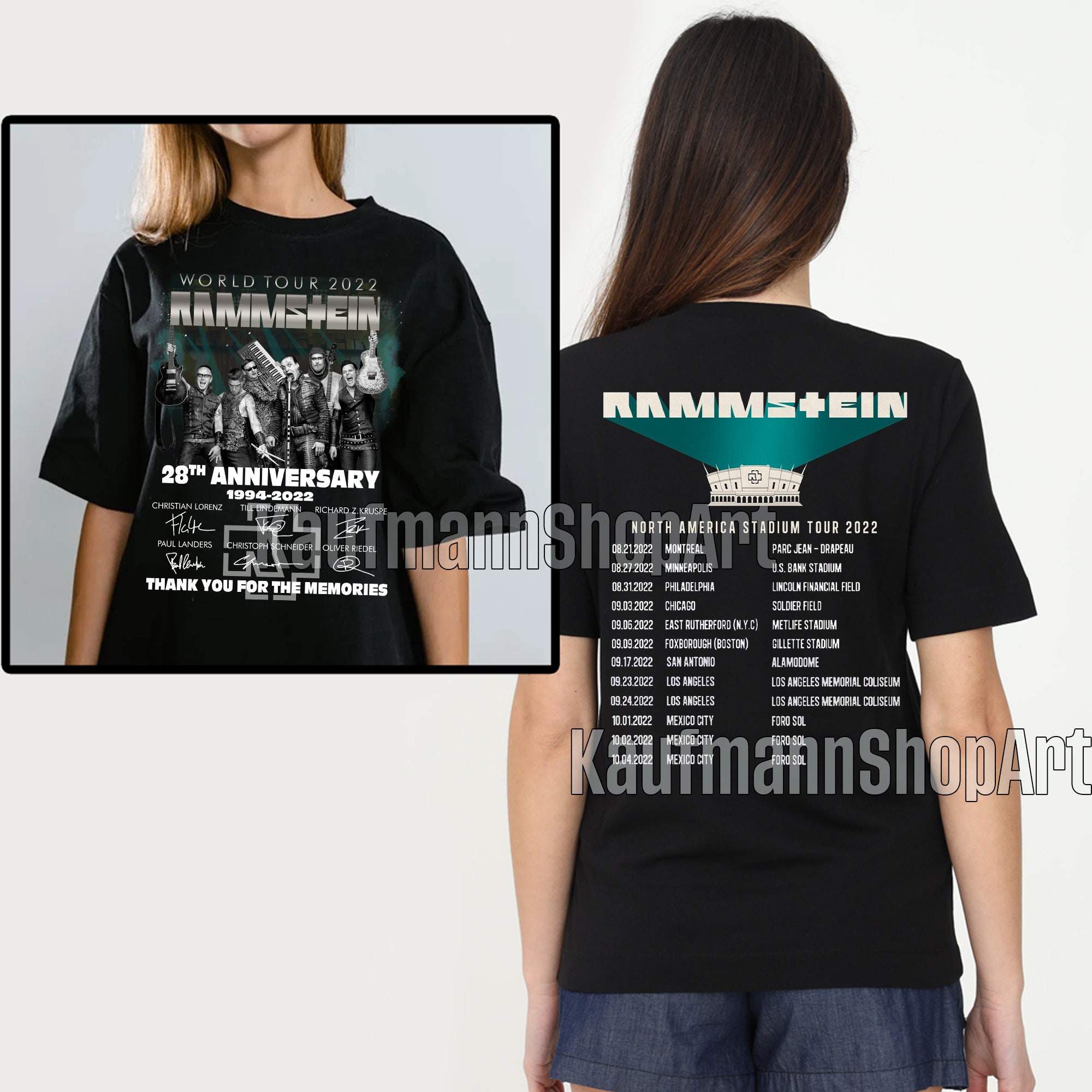 Rammstein Tour 2022 Shirt, Rammstein North America Stadium Tour 2022