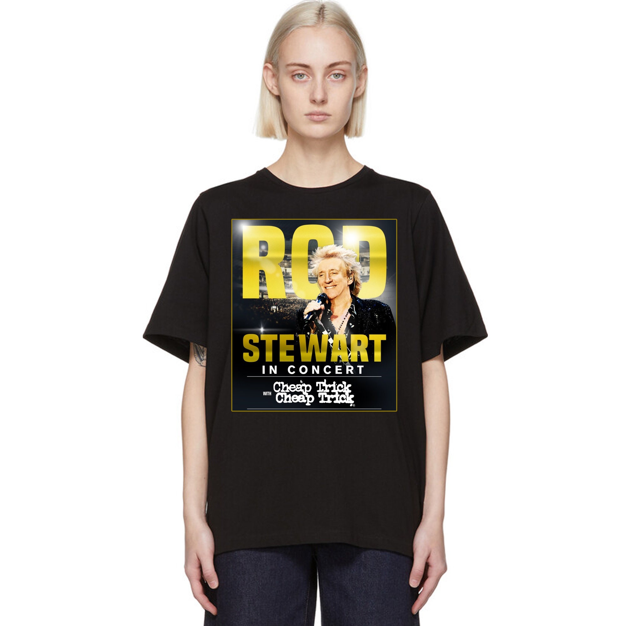 Discover Rod Stewart With Ch€ap Trick Tour 2022 T-Shirt