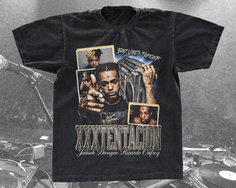 XXXTentacion Bad Vibes Forever Graphic Tee, Retro Collage Shirt Jahseh Dwayne Ricardo Onfroy T-Shirt