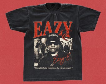 Eazy-E Vintage Bootleg T-Shirt, Straight Outta Compton Graphic Tee, 90s Hip Hop Shirt
