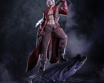 Dante Devil May Cry 3 Figurine | Hand Painted Statue | 3D Print
