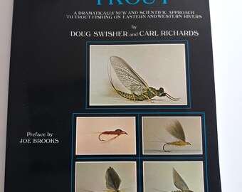 1971 Trout Fishing "SELECTIVE TROUT" Book, Illustrated, Eastern and Western Rivers