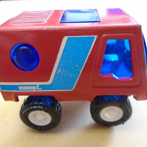 1970's BUDDY L Custom Toy Van, Original Bubble Window with Sun Roof and All Tinted Windows, Original Tires, Made In Japan