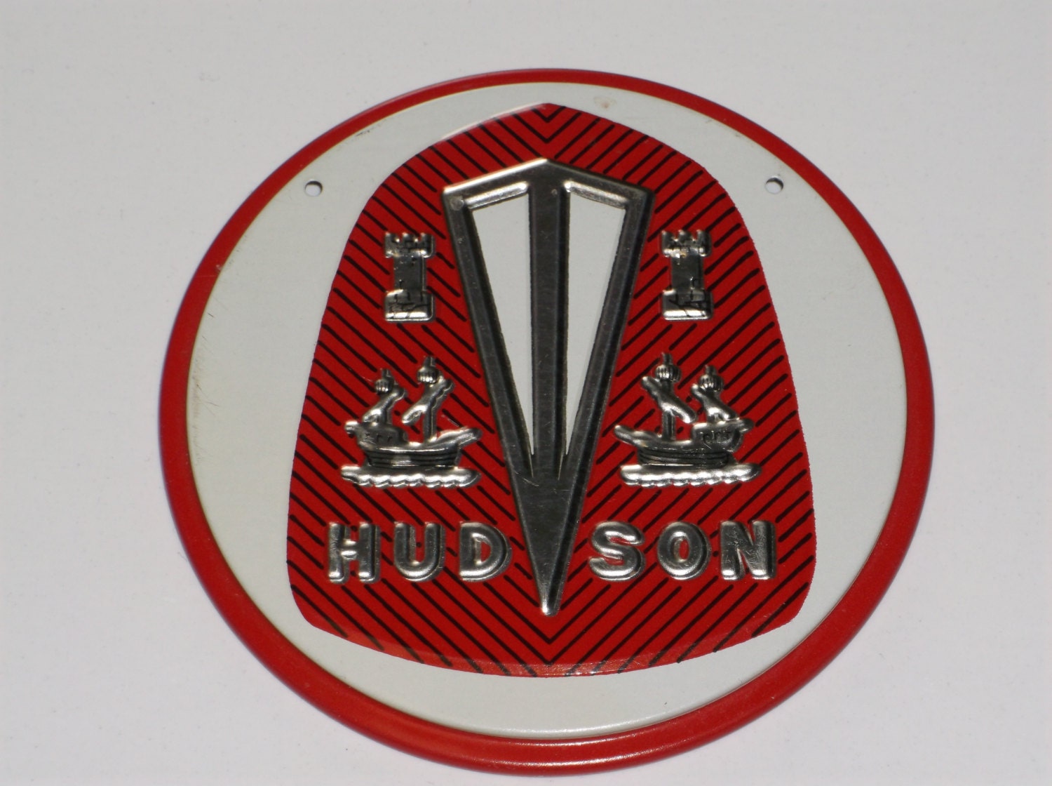 Vintage 1950's Hudson Souvenir Car Badge Emblem Etsy
