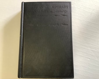 1921 CHIEF CONTEMPORARY DRAMATISTS “Second Series” Book, 18 Plays, Thomas H. Dickinson