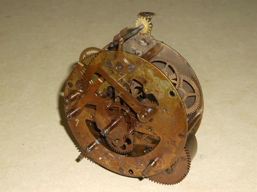 Vintage Alarm Clock Innards, Made in USA, Steampunk Project Etsy
