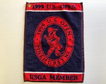 1999 U.S. OPEN “Pinehurst No.2” Golf Bag Towel, Made in Belgium