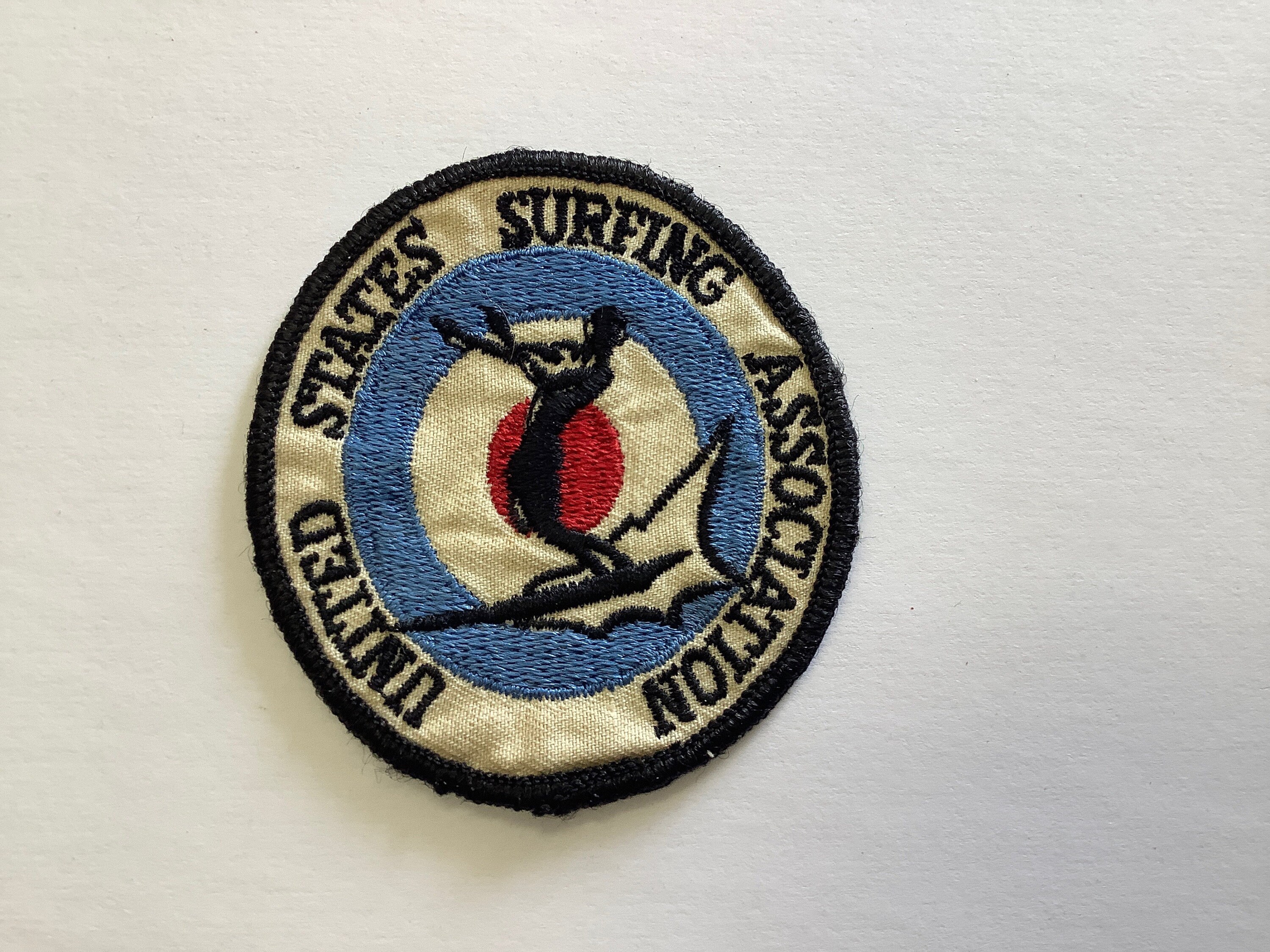 Vintage 80'sT&C Surf Designs embroidered patch 4"sq NOS 