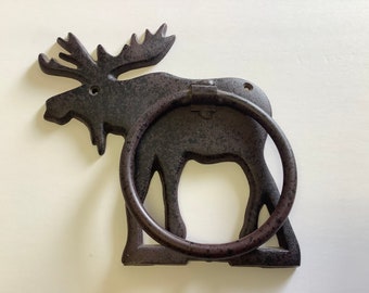 Vintage CAST IRON “MOOSE” Door Knocker