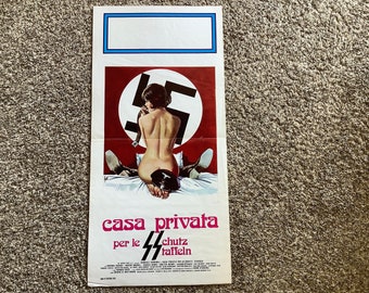 1976 Gabriele Carrara “CASA PRIVATA” (SS Girls), Italian Movie Poster, per le Schutz Staffeln