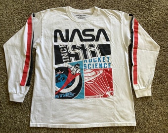 1990’s NASA “ATLAS” Rocket Science, Tee Shirt, Size Large, Long Sleeve