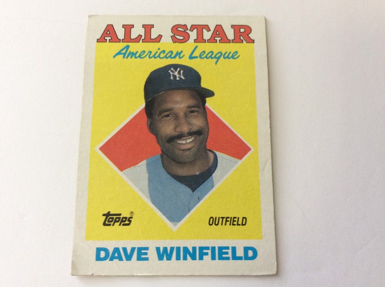 1988 TOPPS Dave Winfield Baseball Card 1987 AL Leaders Etsy