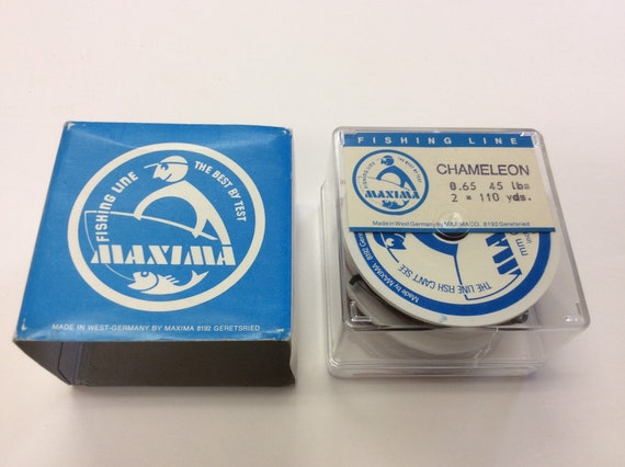 Vintage MAXIMA CHAMELEON Fishing Line, West Germany, Original