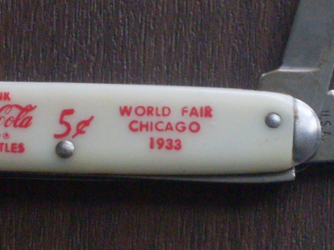 1933 Coca Cola Pocket Knife World Fair Chicago Etsy
