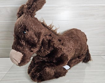 Country Critter PLUSH Horse Hand Puppet Stuffed Animal Toy Full Body Solid Brown