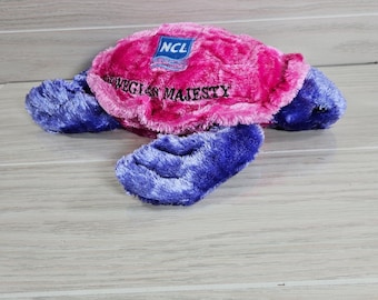 The Petting Zoo Norwegian Cruise Line NCL Majesty SEA TURTLE Pink Purple 1994