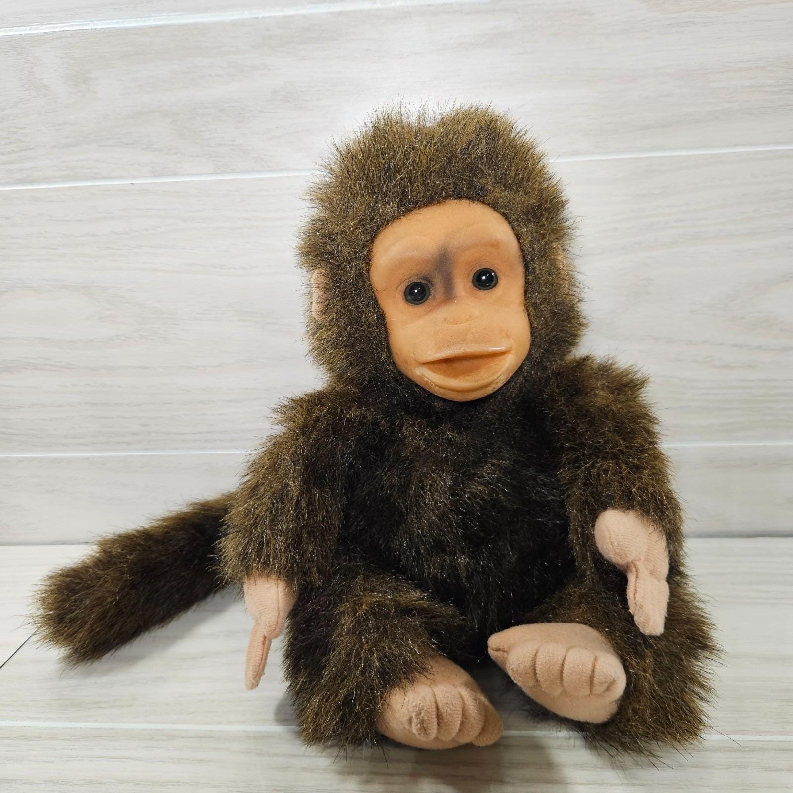 Hosung Vintage 1994 Monkey Hand Puppet Plush Stuffed Animal Toy
