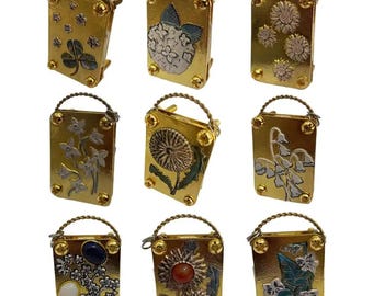 Mini Metall Blumenpressen Kit, Pflanzenpressenwerkzeug für getrocknete Blumen, botanische Kunst und Harz Bastelbedarf, DIY Bastelgeschenkidee