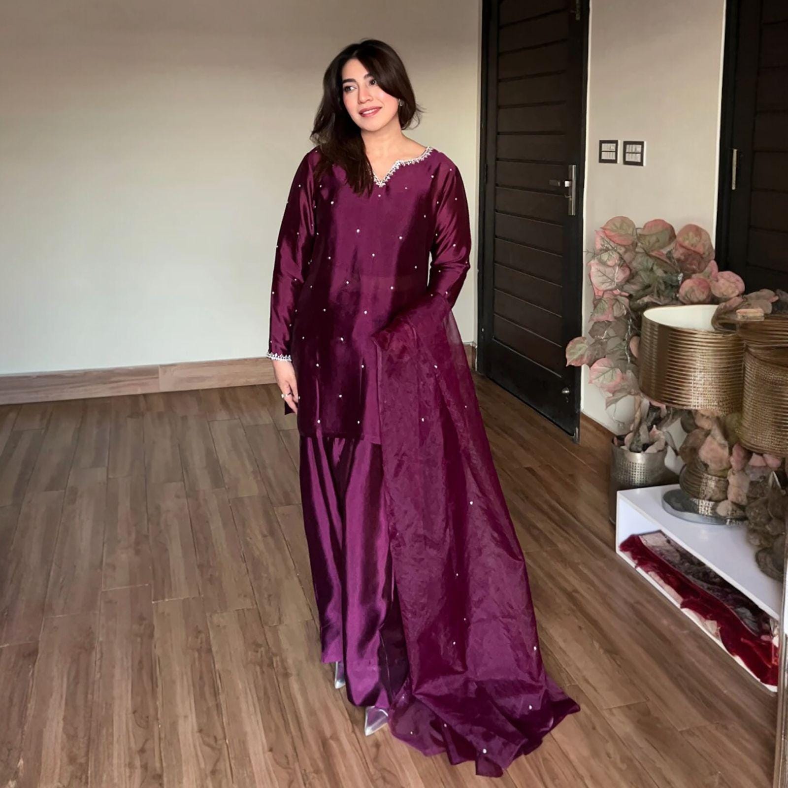 Purple Indian Dress for Women - Etsy