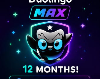 Duolingo Max 12 mesi | Senza pubblicità | Consegna immediata!