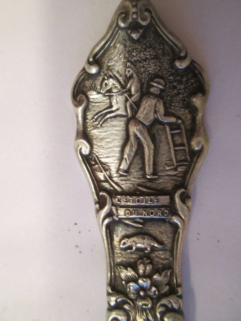 Sterling Silver Spoon Engraved Rochester in the Bowl Minnesota Etsy