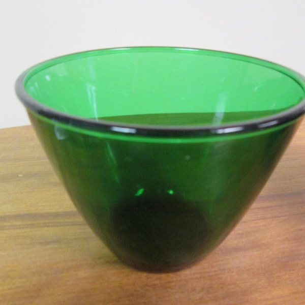 Forest Green Depression Bowl Anchor Hocking Glass Company 1950-1967