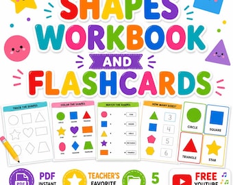 Shapes Activity Workbook | Printable for Preschool