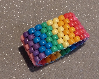 How to Build a Bag From Rainbow Peyote Cuffs
