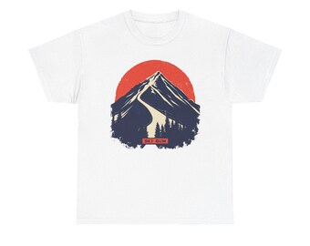 Ski Bum T-Shirt - Mountain Ski Graphic Tee for Skiers and Snow Lovers