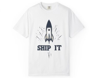 Ship It Rocket T-Shirt - Funny Startup / Developer Tees