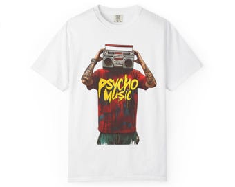 Psycho Music Boombox T-Shirt