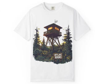 Fire Lookout Tower 'Offline Hours' T-Shirt