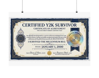 Y2K Survivor Poster - Matte Horizontal Posters