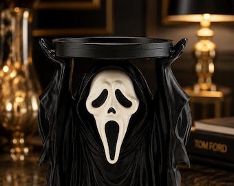 3D Printed Ghostface Inspired Candle Holder Halloween Decoration