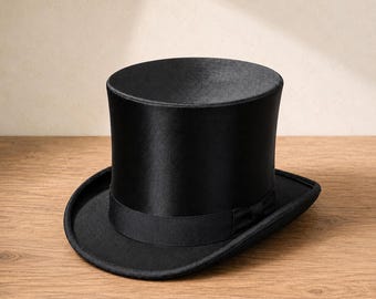 オペラハット シルクハット Opera Hat 山高帽 アンティーク 折りたたみ アンティークフランス製シルクトップハット：折りたたみ式オペラハット