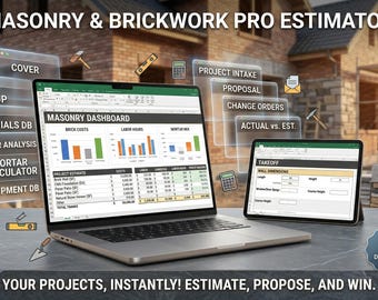 Masonry Estimate Template