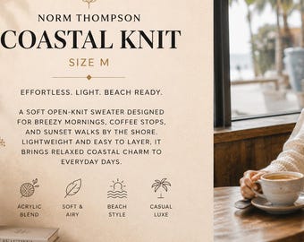 Suéter Norm Thompson Coastal Knit: Pulôver em mistura de acrílico com trama aberta na cor marfim.