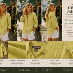 以下が含まれることがあります： 鮮やかなシトラスカラーのヴィンテージTommy Bahamaリネンブレンドシャツ。軽量で通気性のあるシャツは、リラックスしたフィット感、ボタンダウンのスタイル、胸ポケットが特徴です。暖かい海岸の日に最適です。