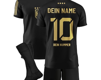 Fußballtrikot Personalisiert für Jungen, Mädchen & Erwachsene - mit deinem Namen und Nummer - atmungsaktiv, leicht